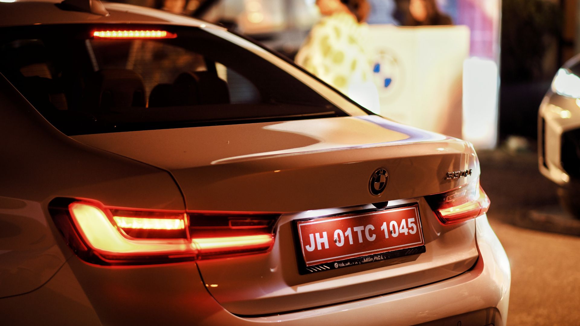 BMW tail light at a premium night activation